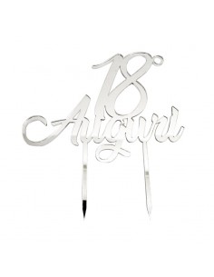 c.topper-18-auguri-argento-specchiato