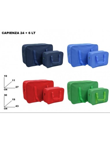 COPPIA BORSA TERMICA 24/6 LT FROST 4ASS.